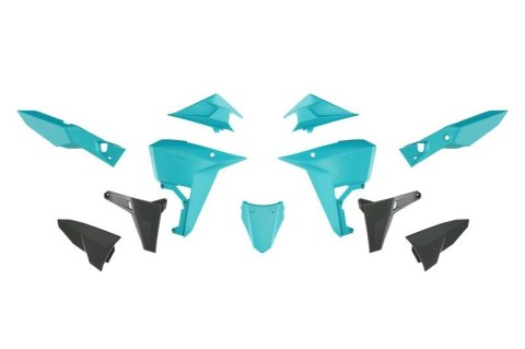 RACETECH (RTECH) 2025/12 KOMPLET PLASTIKÓW (REVOLUTION) (BEZ PRZEDNIEGO BŁOTNIKA) KOVE X PRO / RALLY 800 '24-'25 KOLOR CZARNY / 