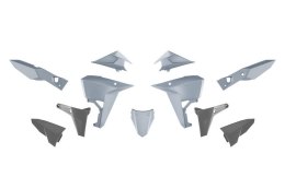 RACETECH (RTECH) 2025/12 KOMPLET PLASTIKÓW (REVOLUTION) (BEZ PRZEDNIEGO BŁOTNIKA) KOVE X PRO / RALLY 800 '24-'25 KOLOR SZARY / C