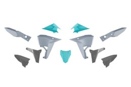 RACETECH (RTECH) 2025/12 KOMPLET PLASTIKÓW (REVOLUTION) (BEZ PRZEDNIEGO BŁOTNIKA) KOVE X PRO / RALLY 800 '24-'25 KOLOR SZARY / C