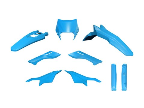 RACETECH (RTECH) 2025/12 KOMPLET PLASTIKÓW SURRON ULTRA BEE '23-'25 KOLOR JASNY NIEBIESKI