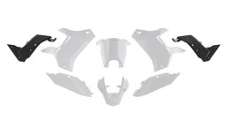 RACETECH (RTECH) KOMPLET PLASTIKÓW (BEZ PRZEDNIEGO BŁOTNIKA) T7 REVOLUTION YAMAHA TENERE 700 '19-'24 KOLOR BIAŁY/CZARNY