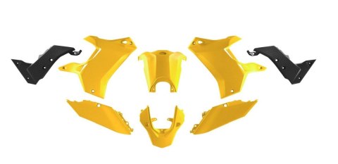 RACETECH (RTECH) KOMPLET PLASTIKÓW (BEZ PRZEDNIEGO BŁOTNIKA) T7 REVOLUTION YAMAHA TENERE 700 '19-'24 KOLOR ŻÓŁTY/CZARNY