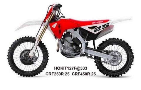 UFO 2025/11 KOMPLET PLASTIKÓW (FULL KIT) Z OSŁONAMI TELESKOPÓW (AMORTYZATORÓW) HONDA CRF 250 R / 450 R '25-'26 KOLOR BIAŁY / CZE