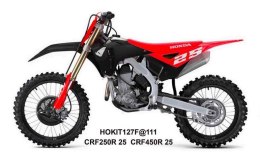 UFO 2025/11 KOMPLET PLASTIKÓW (FULL KIT) Z OSŁONAMI TELESKOPÓW (AMORTYZATORÓW) HONDA CRF 250 R / 450 R '25-'26 KOLOR CZERWONY / 