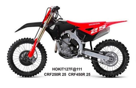 UFO 2025/11 KOMPLET PLASTIKÓW (FULL KIT) Z OSŁONAMI TELESKOPÓW (AMORTYZATORÓW) HONDA CRF 250 R / 450 R '25-'26 KOLOR CZERWONY / 