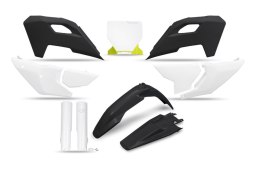 UFO 2025/11 KOMPLET PLASTIKÓW (FULL KIT) Z OSŁONAMI TELESKOPÓW (AMORTYZATORÓW) HUSQVARNA TC 125 / 250 '23-'24, FC 250 / 350 / 45