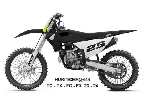 UFO 2025/11 KOMPLET PLASTIKÓW (FULL KIT) Z OSŁONAMI TELESKOPÓW (AMORTYZATORÓW) HUSQVARNA TC 125 / 250 '23-'24, FC 250 / 350 / 45