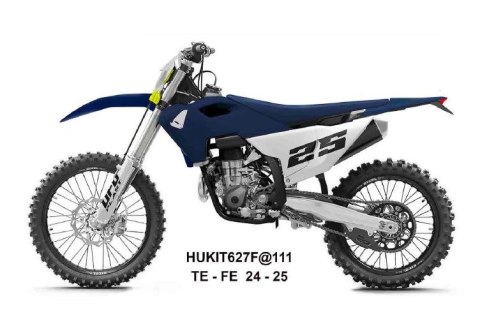 UFO 2025/11 KOMPLET PLASTIKÓW (FULL KIT) Z OSŁONAMI TELESKOPÓW (AMORTYZATORÓW) HUSQVARNA TE 150 / 250 / 300 '24-'25, FE 250 / 35