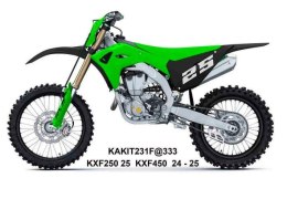 UFO 2025/11 KOMPLET PLASTIKÓW (FULL KIT) Z OSŁONAMI TELESKOPÓW (AMORTYZATORÓW) KAWASAKI KXF 250 '25, KXF 450'24-'26, KX 450X '24