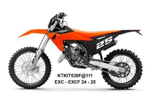 UFO 2025/11 KOMPLET PLASTIKÓW (FULL KIT) Z OSŁONAMI TELESKOPÓW (AMORTYZATORÓW) KTM EXC 150 / 250 / 300 TBI '24-'25, EXC-F 250 / 