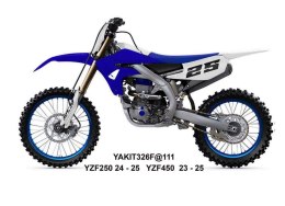 UFO 2025/11 KOMPLET PLASTIKÓW (FULL KIT) Z OSŁONAMI TELESKOPÓW (AMORTYZATORÓW) YAMAHA YZF 250 '24-'26, YZF 450 '23-'25 KOLOR NIE