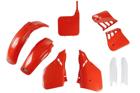 UFO KOMPLET PLASTIKÓW (FULL KIT) Z OSŁONAMI TELESKOPÓW (AMORTYZATORÓW) HONDA CR 250 '87 KOLOR OEM (CZERWONY) (HO093E999)
