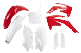 UFO KOMPLET PLASTIKÓW (FULL KIT) Z OSŁONAMI TELESKOPÓW (AMORTYZATORÓW) HONDA CRF 450 R '09-'10, CRF 250 '10 KOLOR OEM (CZERWONY/