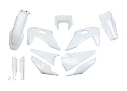 UFO KOMPLET PLASTIKÓW (FULL KIT) Z OSŁONAMI TELESKOPÓW (AMORTYZATORÓW) HUSQVARNA TX / TE 125 / 150 / 250 / 300 '20-'22, FE 250 /