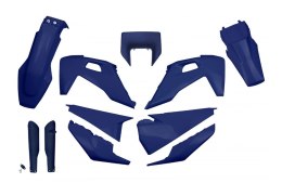 UFO KOMPLET PLASTIKÓW (FULL KIT) Z OSŁONAMI TELESKOPÓW (AMORTYZATORÓW) HUSQVARNA TX / TE 125 / 150 / 250 / 300 '20-'22, FE 250 /