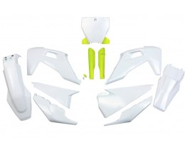 UFO KOMPLET PLASTIKÓW (FULL KIT) Z OSŁONAMI TELESKOPÓW (AMORTYZATORÓW) HUSQVARNA TC 125/250 '19-'22, FC 250/350/450 '19-'22 KOLO