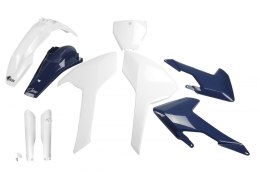 UFO KOMPLET PLASTIKÓW (FULL KIT) Z OSŁONAMI TELESKOPÓW (AMORTYZATORÓW) HUSQVARNA TC/FC 125/250/300/350/450 '16-'18 (Z WYJĄTKIEM 