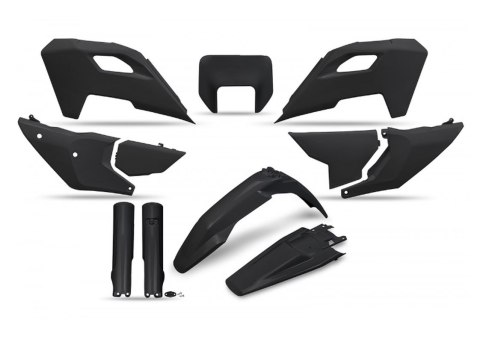 UFO KOMPLET PLASTIKÓW (FULL KIT) Z OSŁONAMI TELESKOPÓW (AMORTYZATORÓW) HUSQVARNA TE 150 / 250 / 300 '24-'25, FE 250 / 350 / 450 