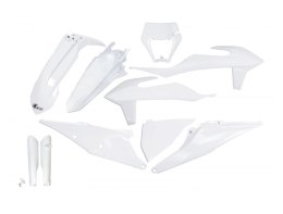 UFO KOMPLET PLASTIKÓW (FULL KIT) Z OSŁONAMI TELESKOPÓW (AMORTYZATORÓW) KTM EXC 125 '20-'21, EXC 250 / 300 TPI '20-'23, EXC-F 250