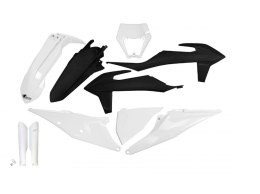 UFO KOMPLET PLASTIKÓW (FULL KIT) Z OSŁONAMI TELESKOPÓW (AMORTYZATORÓW) KTM EXC 125 '20-'21, EXC 250 / 300 TPI '20-'23, EXC-F 250