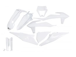 UFO KOMPLET PLASTIKÓW (FULL KIT) Z OSŁONAMI TELESKOPÓW (AMORTYZATORÓW) KTM EXC 125 '20-'21, EXC 250 / 300 TPI '20-'23, EXC-F 250