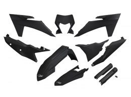 UFO KOMPLET PLASTIKÓW (FULL KIT) Z OSŁONAMI TELESKOPÓW (AMORTYZATORÓW) KTM EXC 150 / 250 / 300 TBI '24-'25, EXC-F 250 / 350 / 45