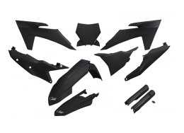UFO KOMPLET PLASTIKÓW (FULL KIT) Z OSŁONAMI TELESKOPÓW (AMORTYZATORÓW) KTM SX 125 / 250 / 300 TBI '23-'24, SX-F 250 / 350 / 450 