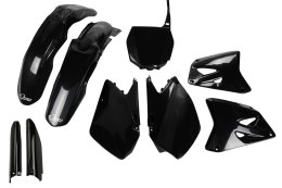 UFO KOMPLET PLASTIKÓW (FULL KIT) Z OSŁONAMI TELESKOPÓW (AMORTYZATORÓW) SUZUKI RM 125 / 250 '06-'24 KOLOR CZARNY