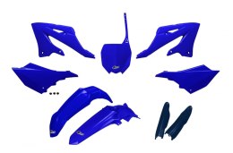 UFO KOMPLET PLASTIKÓW (FULL KIT) Z OSŁONAMI TELESKOPÓW (AMORTYZATORÓW) YAMAHA YZ 125 / 250 '22-'26 KOLOR OEM NIEBIESKI GRANATOWY