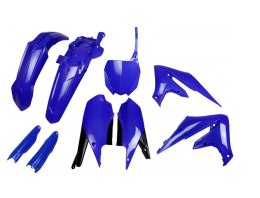 UFO KOMPLET PLASTIKÓW (FULL KIT) Z OSŁONAMI TELESKOPÓW (AMORTYZATORÓW) YAMAHA YZF 250 '19-'23, YZF 450 '18-'22 KOLOR NIEBIESKI
