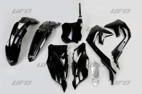 UFO KOMPLET PLASTIKÓW KAWASAKI KXF 250 '21-24, KXF 450 '19-23 KOLOR CZARNY (KA227E001)