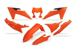 UFO KOMPLET PLASTIKÓW KTM EXC 150 / 250 / 300 TBI '24-'25, EXC-F 250 / 350 / 450 / 500 '24-'25 KOLOR POMARAŃCZOWY