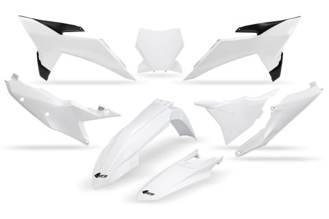 UFO KOMPLET PLASTIKÓW KTM SX 125 / 150 / 250 / 300 '25-'26, SXF (SX-F) 250 / 350 / 450 '25-'26 KOLOR BIAŁY
