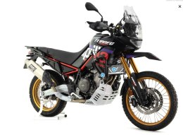 CROSSPRO GMOLE ALUMINIOWE OSŁONY SILNIKA I CHŁODNIC APRILIA TUAREG 660 '23-'25 KOLOR CZARNY MAT (PASUJE DO ORYGINALNEJ PŁYTY)