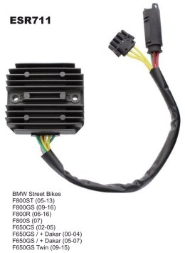 ELECTROSPORT REGULATOR NAPIĘCIA BMW F650 (02-07), F800ST, GS,R,S (07-12)