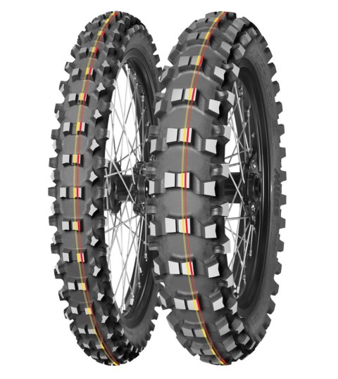 MITAS OPONA 100/90-19 TERRA FORCE-MX SM 57M (CZERWONO-ŻÓŁTY PASEK) TT TYŁ DOT 2023 (DOT:TCDT) (460082) (ZAMIENNIK:70000149)