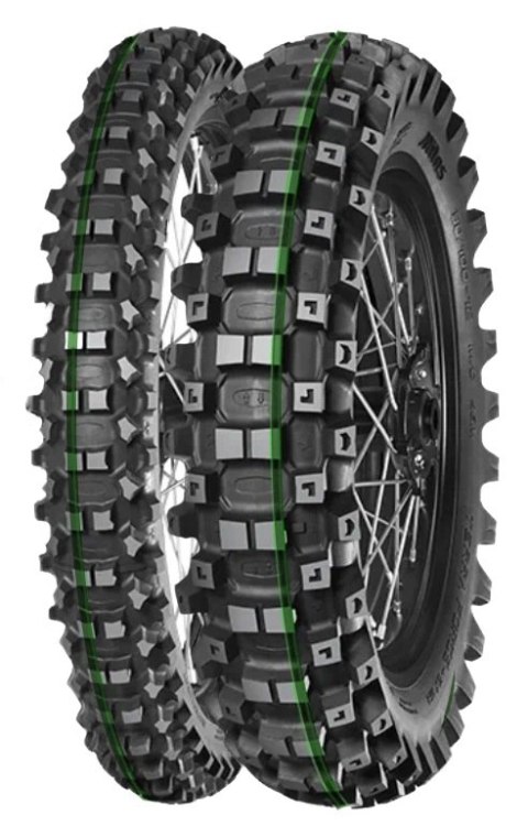 MITAS OPONA 120/90-18 TERRA FORCE-EX MH SUPER LIGHT 65M TT (ZIELONY PASEK) TYŁ DOT 01/2026 (460121) (ZAMIENNIK:70000185)