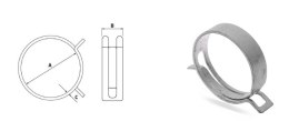 PROMX OPASKA SAMOZACISKOWA SPRĘŻYSTA W1 - 7.6-8.3MM - 5 SZTUK