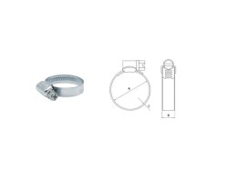 PROMX OPASKA ŚLIMAKOWA DGC W1 - 32-50/9MM - 5 SZTUK