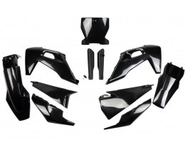 UFO KOMPLET PLASTIKÓW (FULL KIT) Z OSŁONAMI TELESKOPÓW (AMORTYZATORÓW) HUSQVARNA TC 125/250 '19-'22, FC 250/350/450 '19-'22 KOLO