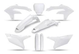 UFO KOMPLET PLASTIKÓW (FULL KIT) Z OSŁONAMI TELESKOPÓW (AMORTYZATORÓW) YAMAHA YZF 250 '24-'26, YZF 450 '23-'25 KOLOR BIAŁY