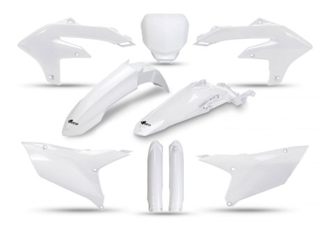 UFO KOMPLET PLASTIKÓW (FULL KIT) Z OSŁONAMI TELESKOPÓW (AMORTYZATORÓW) YAMAHA YZF 250 '24-'26, YZF 450 '23-'25 KOLOR BIAŁY