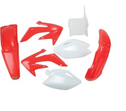 UFO KOMPLET PLASTIKÓW HONDA CRF 250R '04-'05 KOLOR OEM (CZERWONY/BIAŁY) (HO104E999)