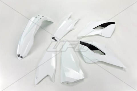 UFO KOMPLET PLASTIKÓW HUSQVARNA TE/FE 125/250/300/350/450 '14 KOLOR OEM (BIAŁY) (HU614E999)