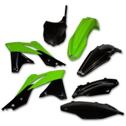 UFO KOMPLET PLASTIKÓW KAWASAKI KXF 250 '13-'16, KOLOR OEM (ZIELONY/CZARNY) (KA219E999)